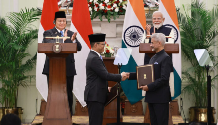 Prabowo dan Modi Saksi Pertukaran Lima MoU Kerja Sama Indonesia-India di Berbagai Sektor