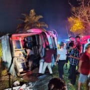 Kecelakaan Tunggal Bus ALS di Batanghari Tewaskan Dua Orang