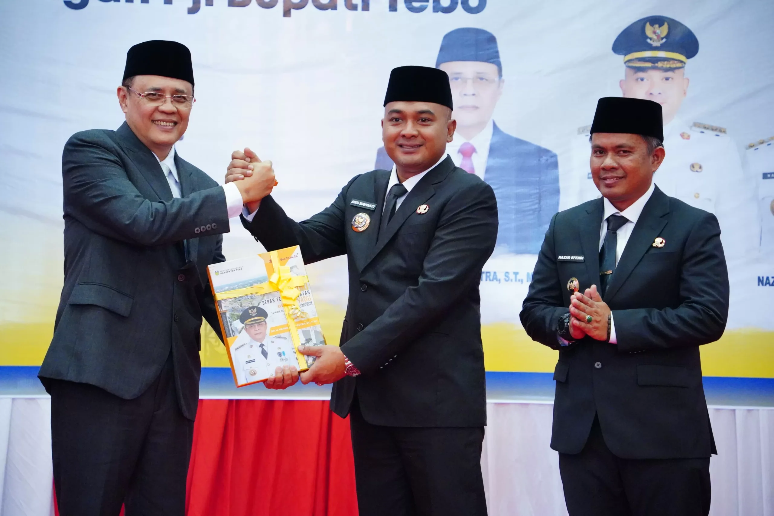 Agus-Nazar Resmi Jabat Bupati dan Wakil Bupati Tebo, Ajak Masyarakat Bersatu Wujudkan Kemajuan Daerah