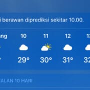 Prakiraan Cuaca 27 Maret 2025, Mayoritas Kota Besar Diguyur Hujan Ringan