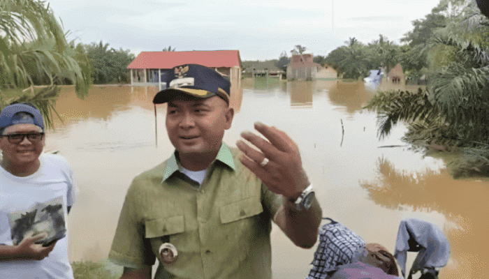 Bupati Tebo Tinjau Lokasi Banjir dan Minta Kepala Desa Laporkan Warga Terdampak Secara Aktif
