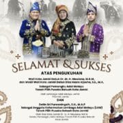 Wali Kota Maulana dan Wawako Diza Dikukuhkan Sebagai Pemangku Adat, Sri Purwaningsih Terima Gelar Datin Kehormatan